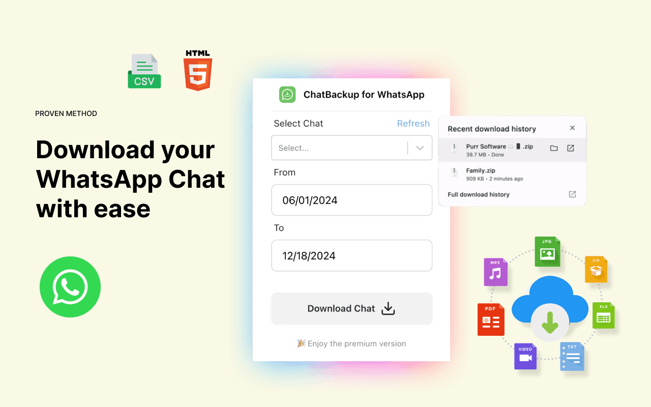 How to Download WhatsApp Chat from WhatsApp Web (CSV, Excel, or HTML)